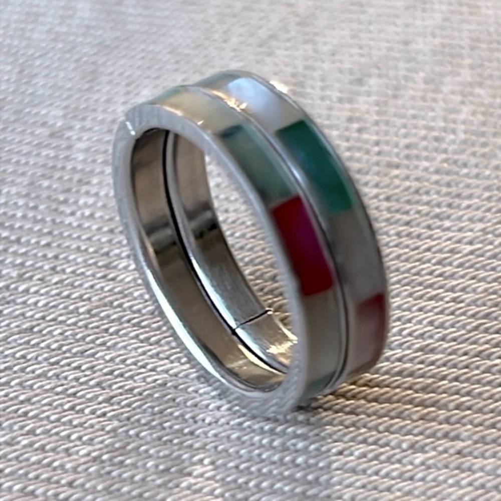 Double-band Inlaid Rings - Picture 4 of 8